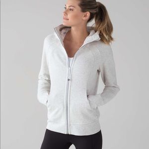 NWOT Lululemon Scuba Hoodie Size 2 Heathered White